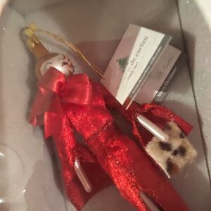 De Carlini Red Holiday Ornament